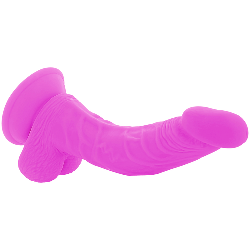 Lila flexibler vibrierender Dildo 21,5 cm -o- 4,5 cm