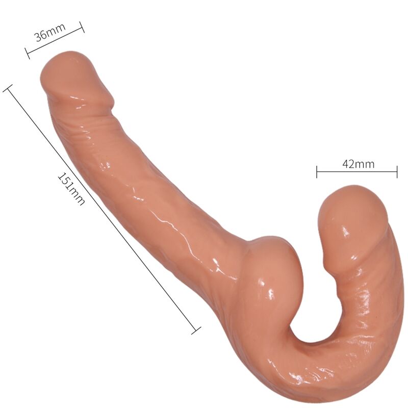 Ultra Passionate Dildo mit Harness ohne Unterstützung