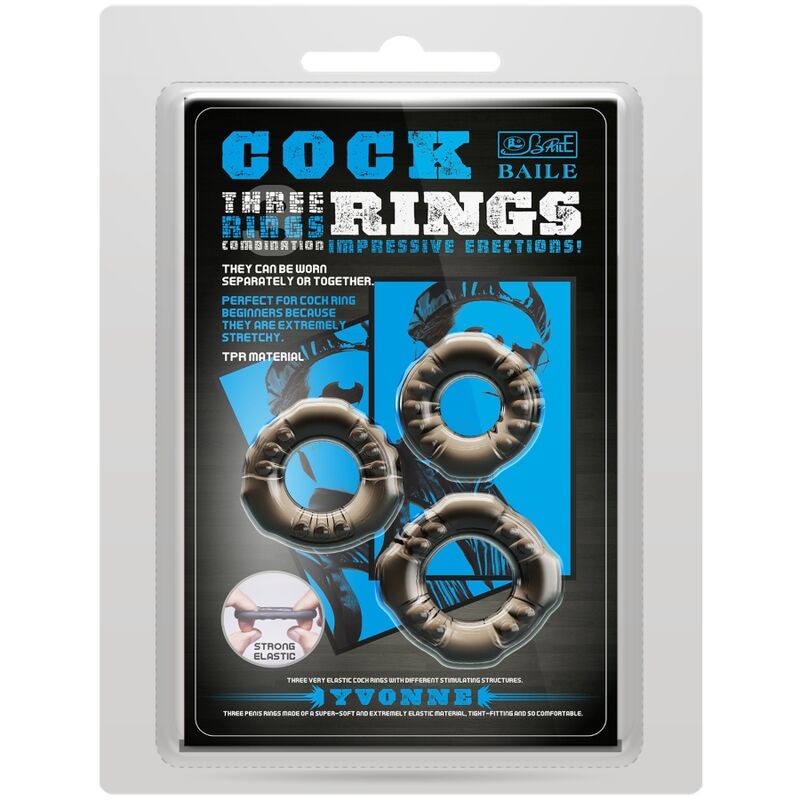 Cockringe Yvonne 3er Set Penisringe