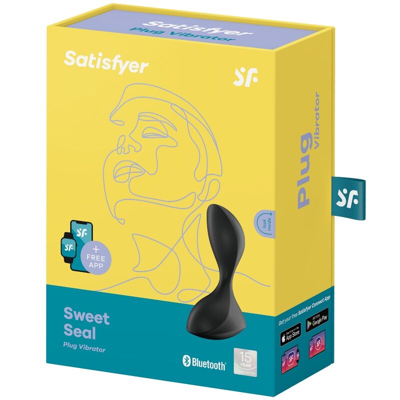 Anwendung des schwarzen Sweet Seal Vibrationsplugs