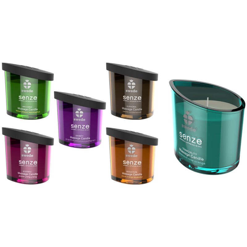 Senze Exciting Massagekerze - Zitrone, Pfeffer, Eukalyptus