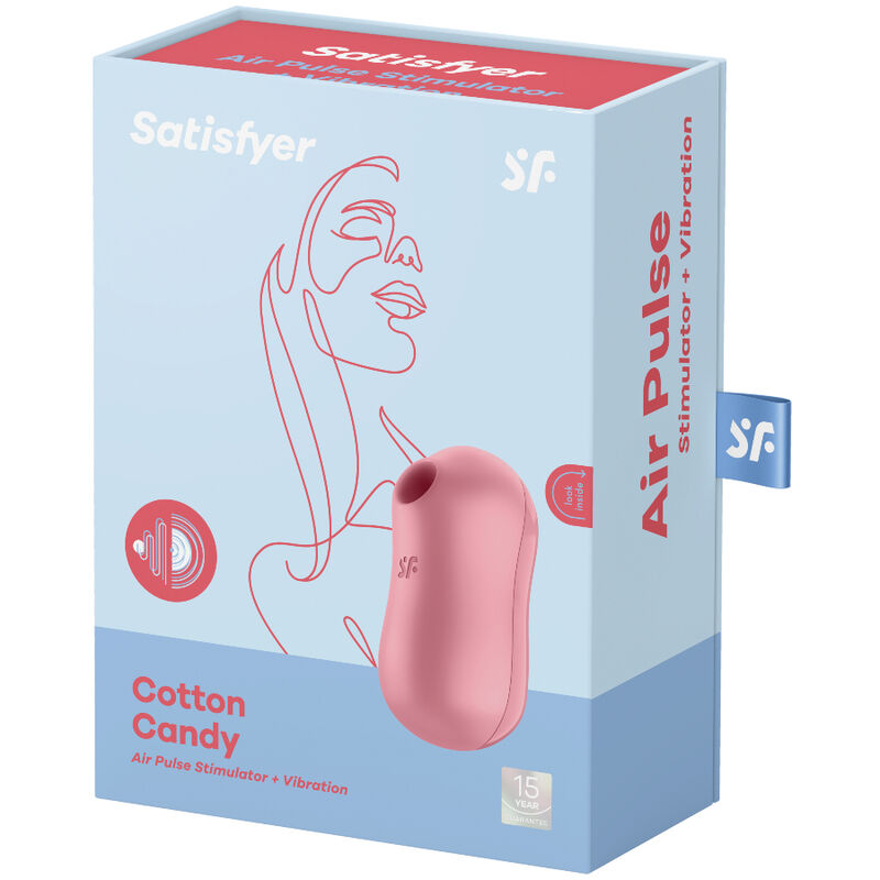 Zuckerwatte-Stimulator und Vibrator lila