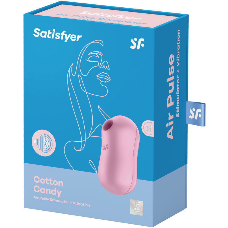 Zuckerwatte-Stimulator und Vibrator lila