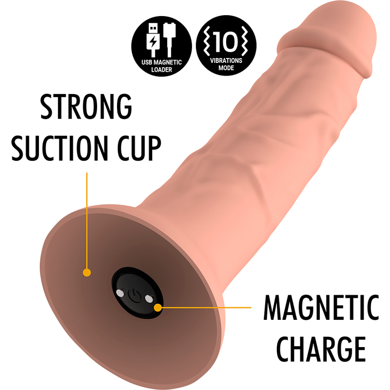 Asher Original Dildo M – Vibrator kompatibel mit der WatchMe Wireless-Technologie