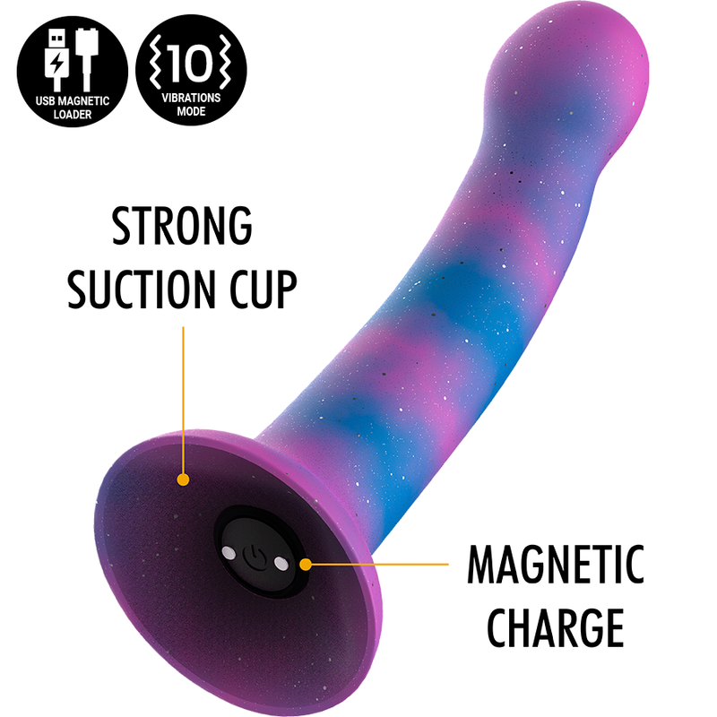 Dion Galactic Dildo S – Kompatibel mit Watchme Vibrator Wireless-Technologie
