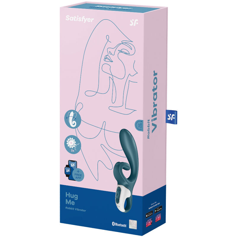 Umarme mich, Vibrator-Kaninchen-App, blau