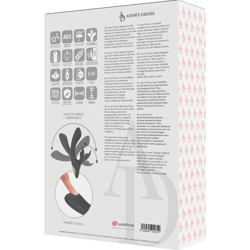 ANNE'S DESIRE  - RABBIT TÉLÉCOMMANDE TECHNOLOGIE A WATCHME NOIR