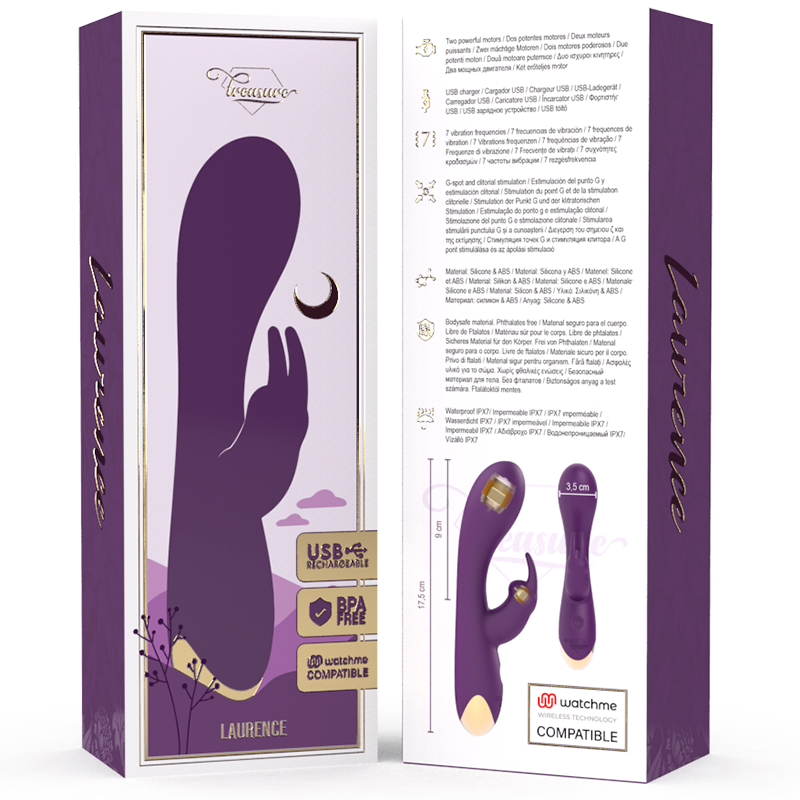 Laurence Rabbit-Vibrator mit WatchMe-Funktechnologie kompatibel