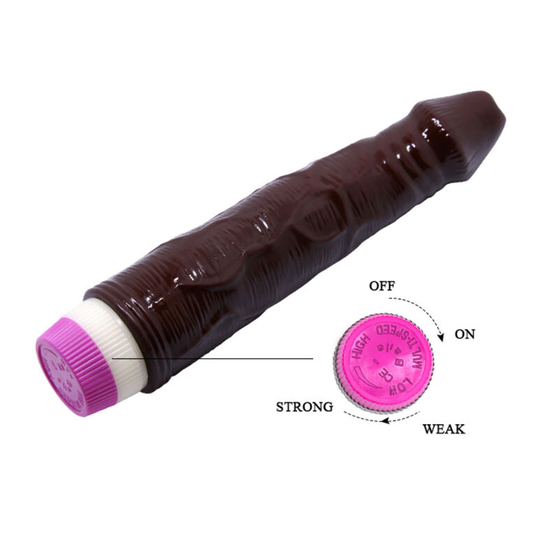 Waves of Pleasure Vibrator 23 cm Braun
