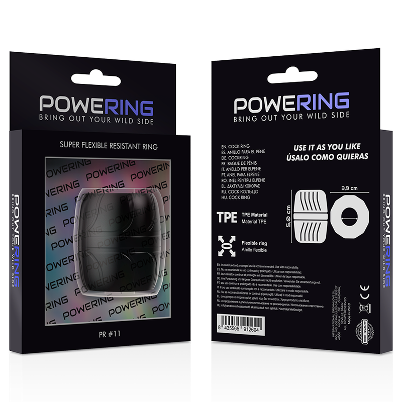 Super flexibler und widerstandsfähiger Penisring 5 cm pr11 schwarz