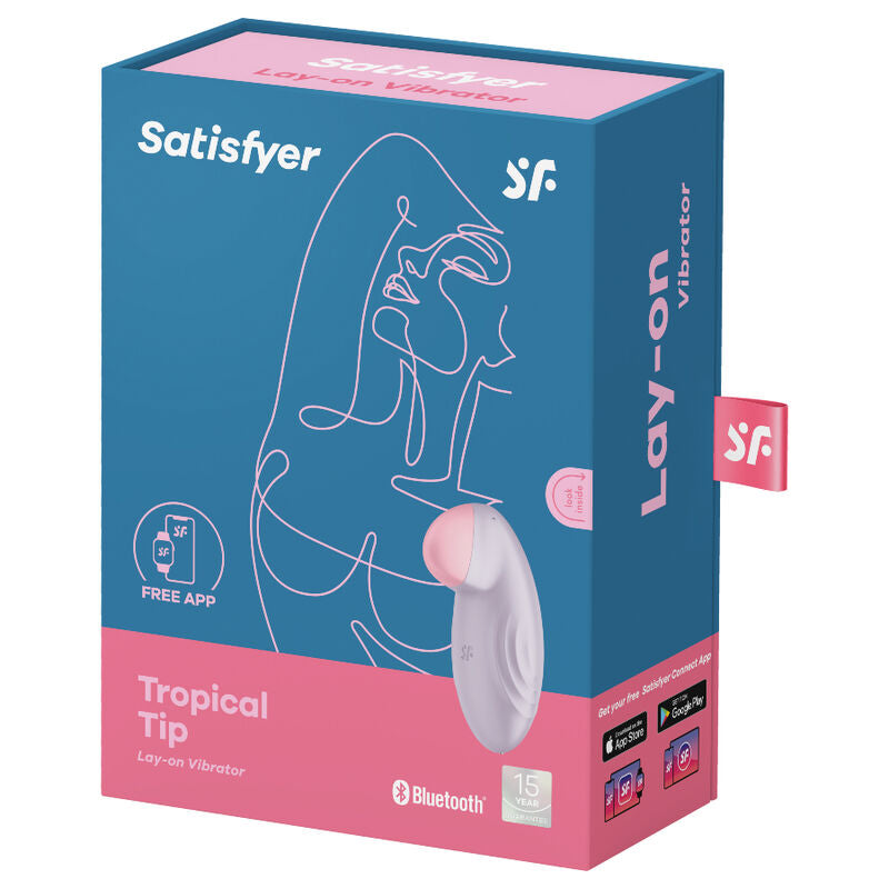 Blauer, beweglicher Vibrator mit tropischer Spitze