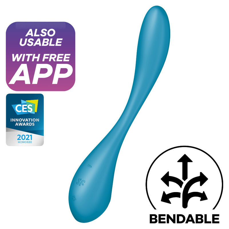 Flex 5 Blauer Multi-G-Punkt-Vibrator