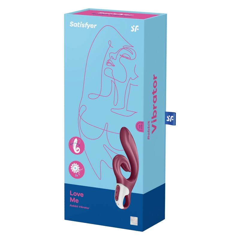 Liebe mich Kaninchen Vibration blau