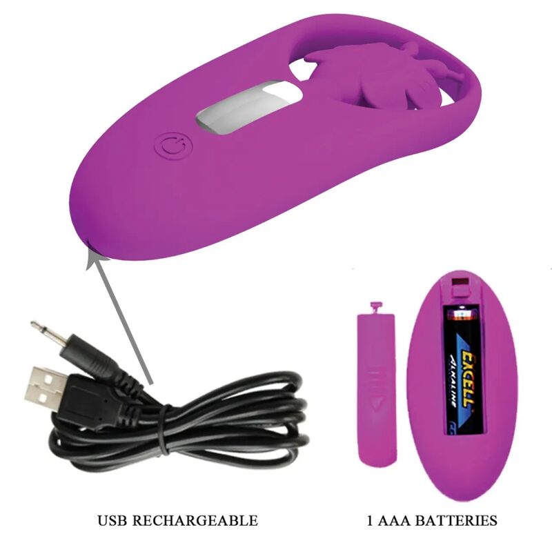 Dancing Butterfly Stimulator für Höschen mit Fernbedienung Lila