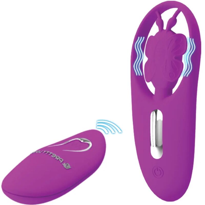 Dancing Butterfly Stimulator für Höschen mit Fernbedienung Lila