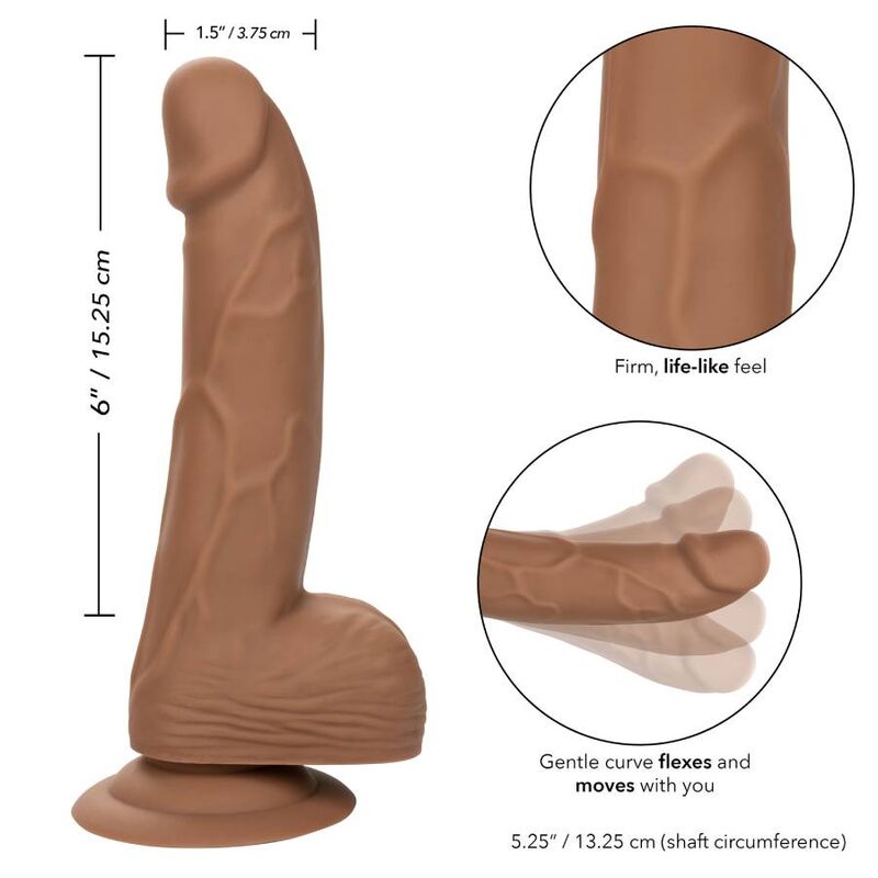 15,24 cm braune Silikonnägel