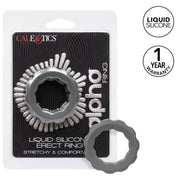 Grauer aufrechter Alpha-Ring