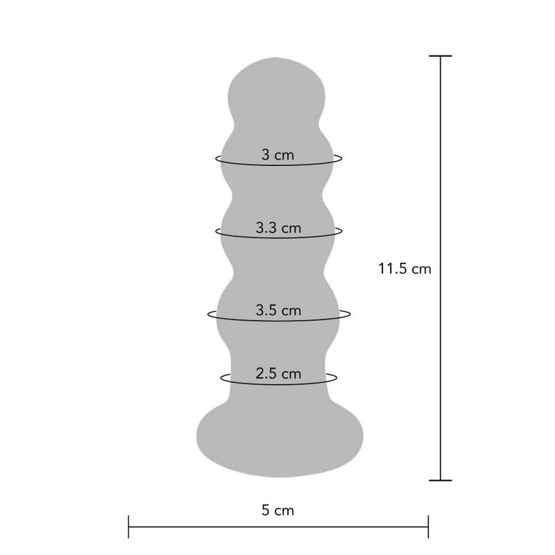Gesäß die strahlende Glaskappe