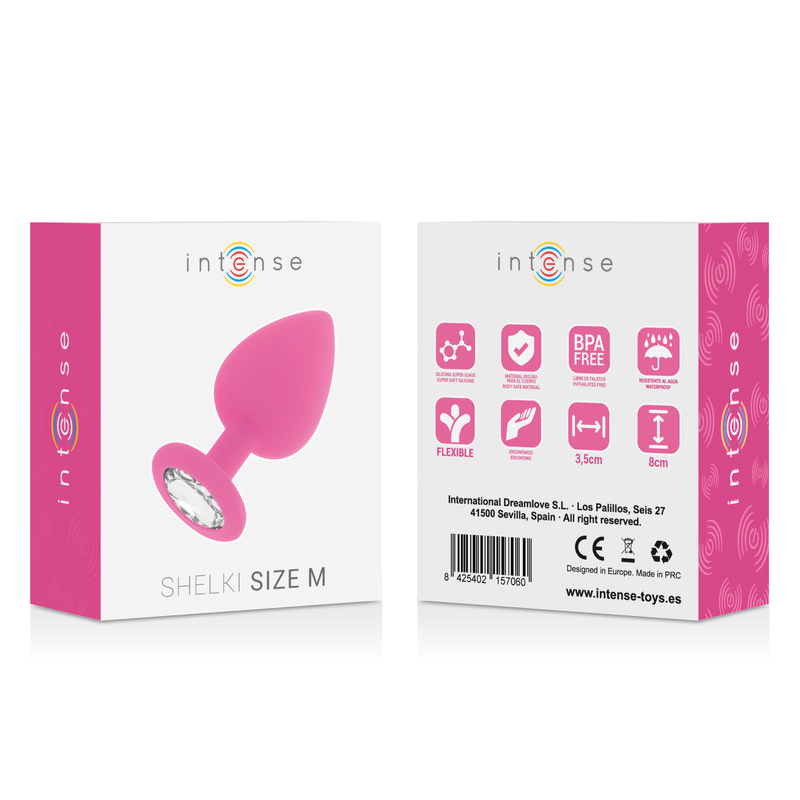 Analplug Shelki M in Fuchsie