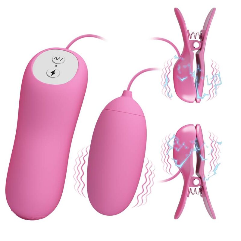 Rosa Pinzette mit Vibration und Elektroschock