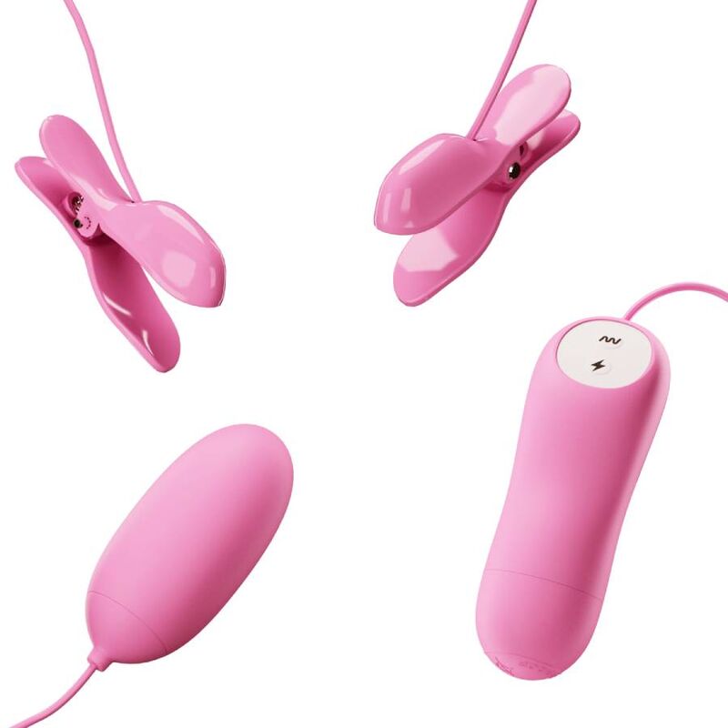 Rosa Pinzette mit Vibration und Elektroschock