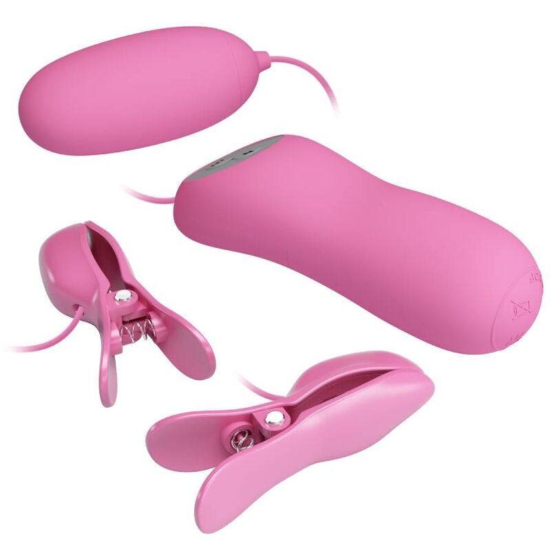 Rosa Pinzette mit Vibration und Elektroschock