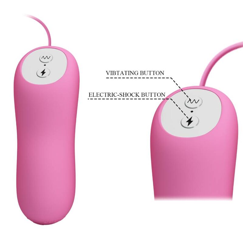 Rosa Pinzette mit Vibration und Elektroschock