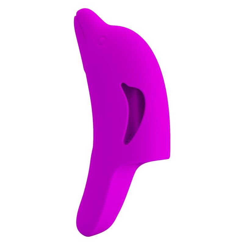 Leistungsstarker lila Delphini-Fingerstimulator