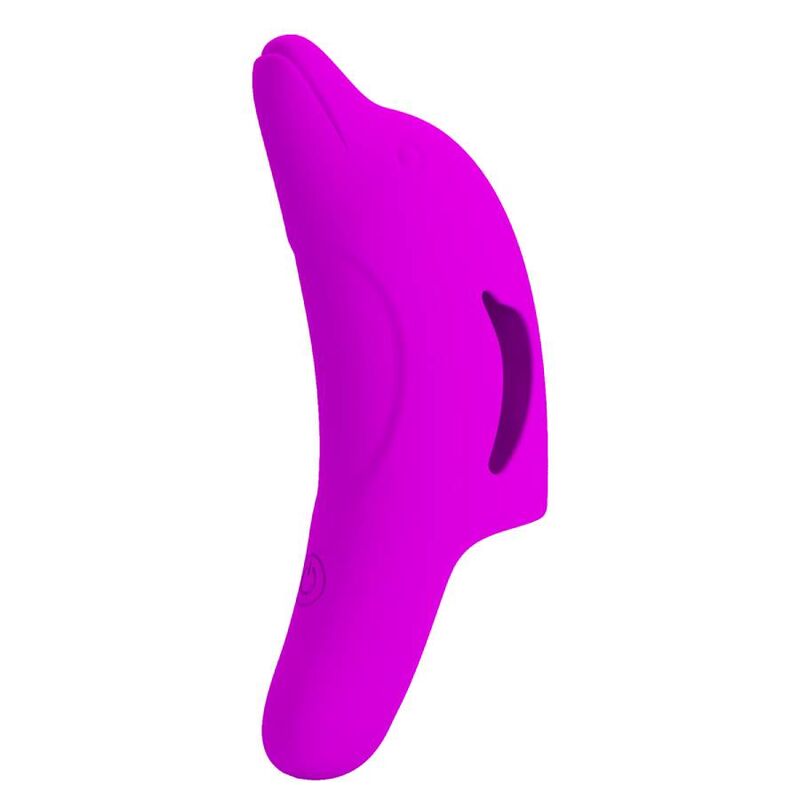 Leistungsstarker lila Delphini-Fingerstimulator