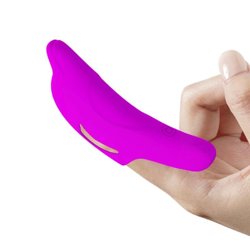Leistungsstarker lila Delphini-Fingerstimulator
