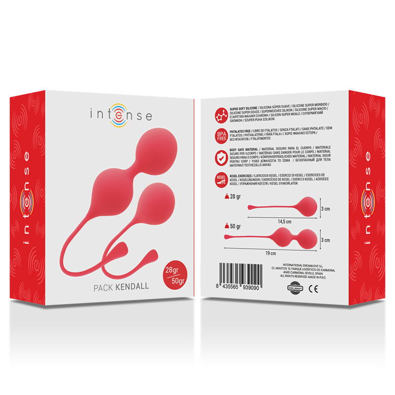 Rotes Kendall-Kegelball-Paket