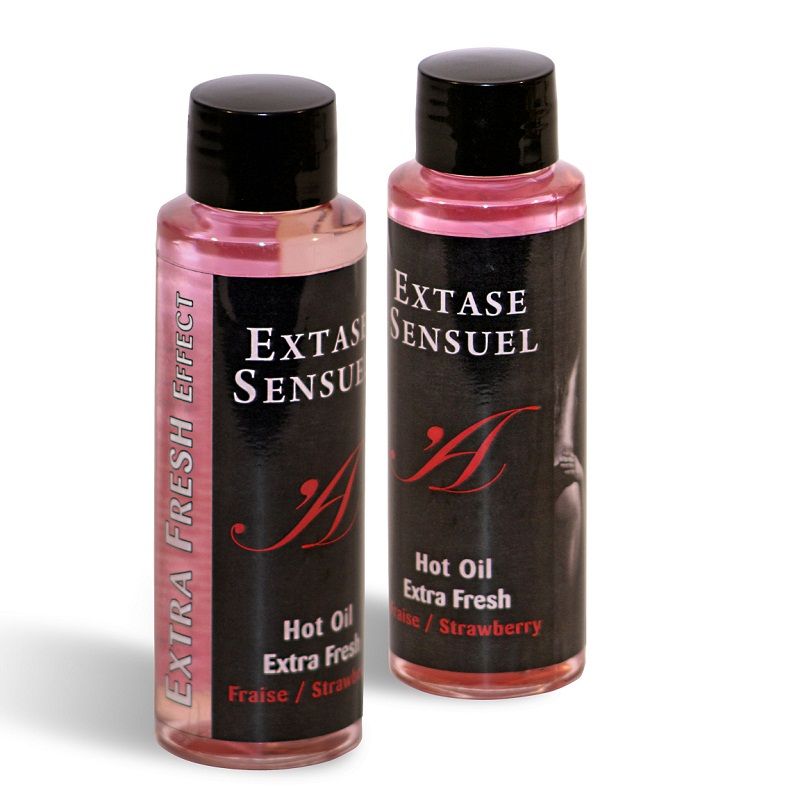 Extra frisches Massageöl mit Erdbeereffekt, 100 ml