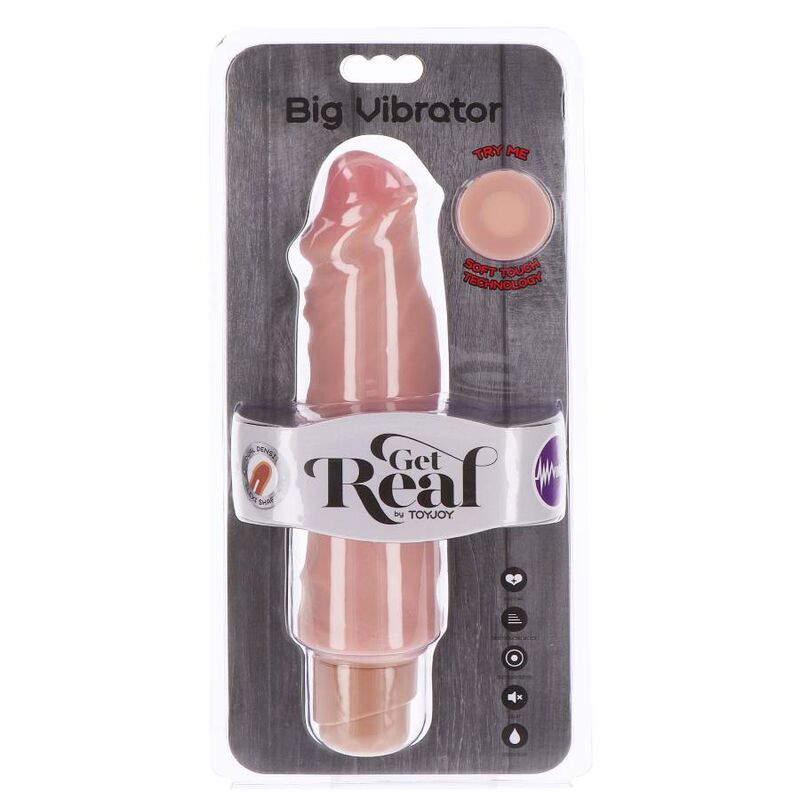 Großer 20,5 cm Dual Density Skin Vibrator