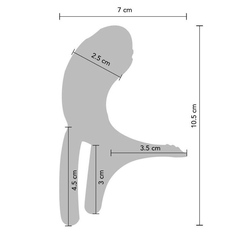 Fuchsiafarbener Stimulationsring für Paare