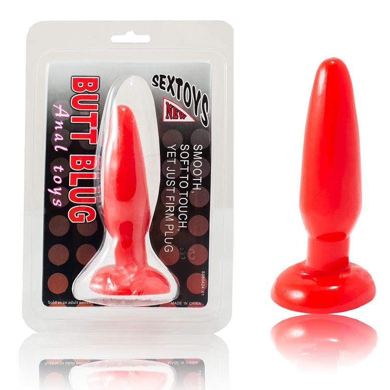 Kleiner roter Analplug 15 cm