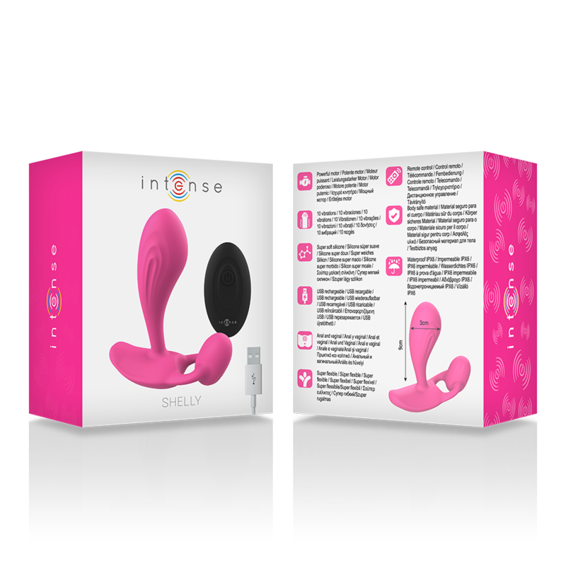 Shelly Analplug rosa Fernbedienung