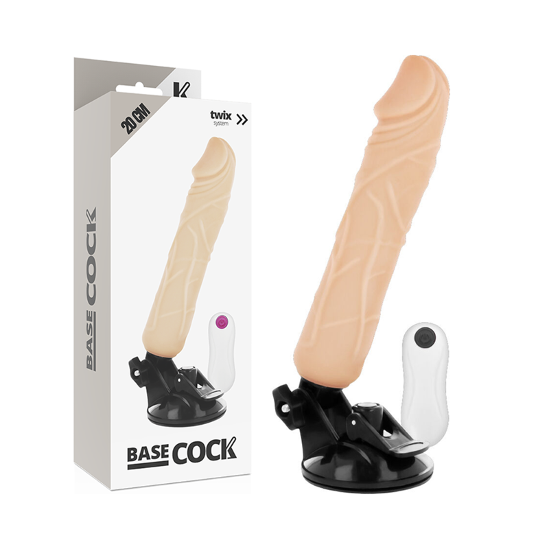 Realistischer Vibrator mit Fernbedienung natur 20 cm -o- 4 cm