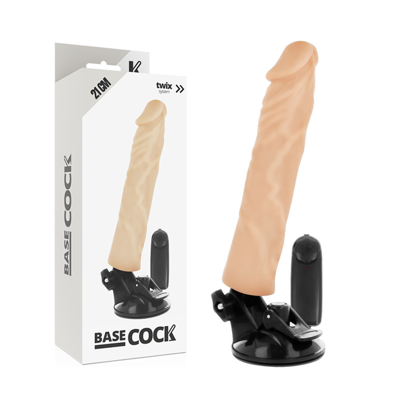Realistischer Vibrator mit Fernbedienung natur 21 cm -o- 4 cm