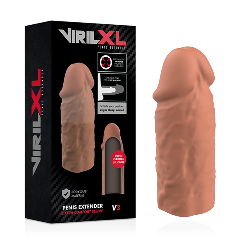 Flüssigsilikon Braune Penisverlängerung v3