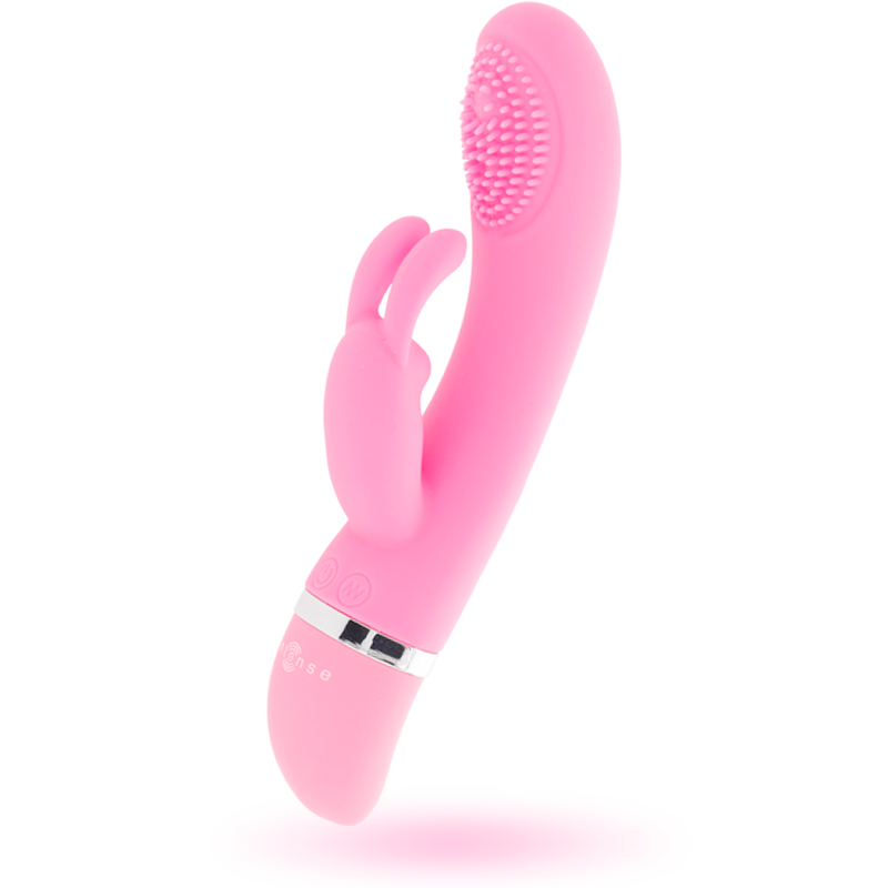 Oszillierender Rabbit-Vibrator Susy aus Silikon in Rosa