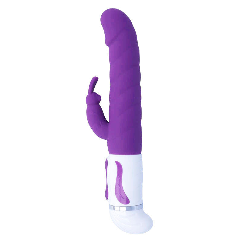 Lilafarbener Rotator-Wackelvibrator aus Silikon
