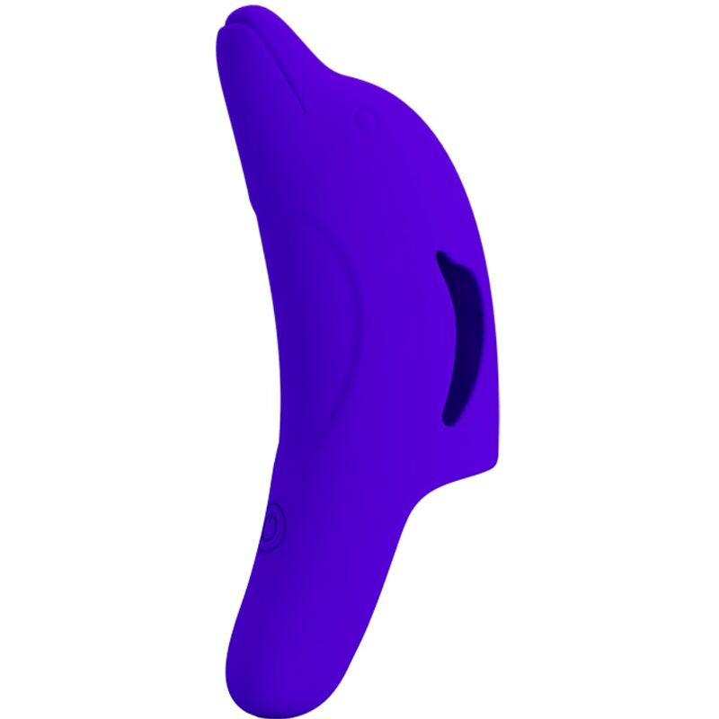Leistungsstarker dunkelblauer Delphini-Fingerstimulator