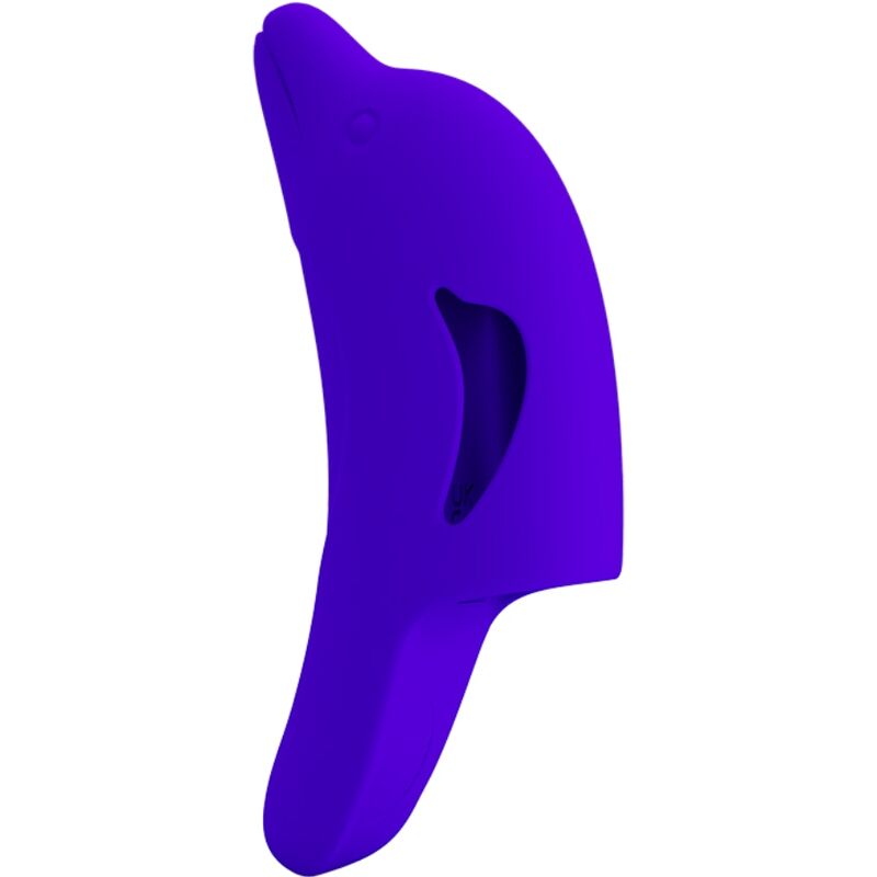 Leistungsstarker dunkelblauer Delphini-Fingerstimulator