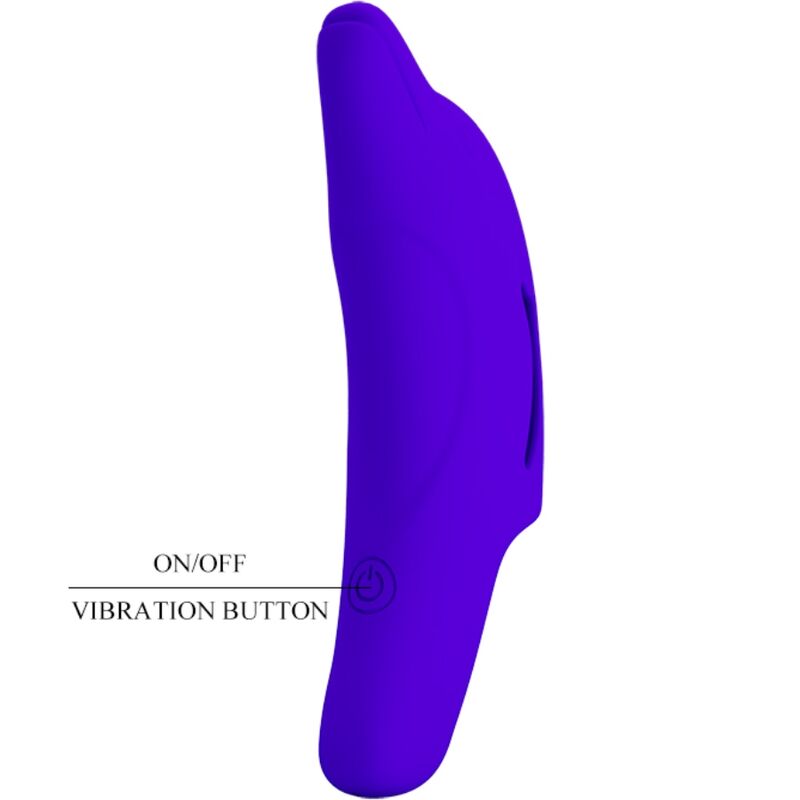 Leistungsstarker dunkelblauer Delphini-Fingerstimulator