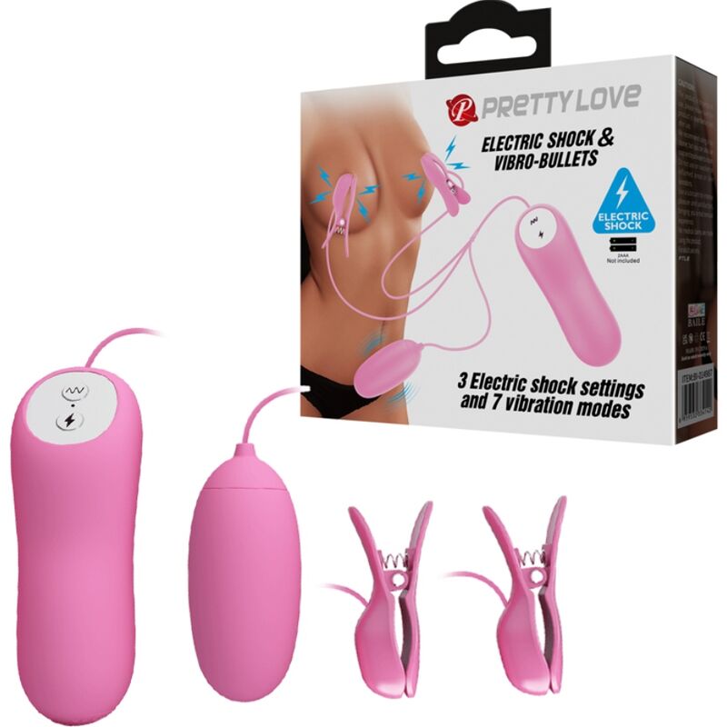 Rosa Pinzette mit Vibration und Elektroschock