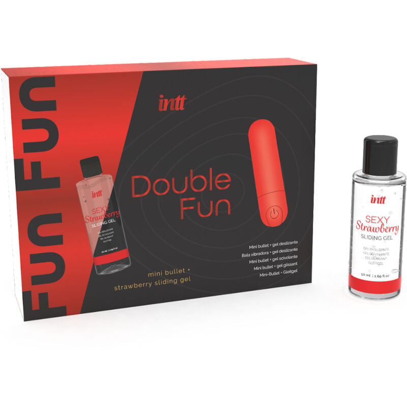 Double Fun Kit mit Vibrator Bullet und Erdbeer-Massagegel