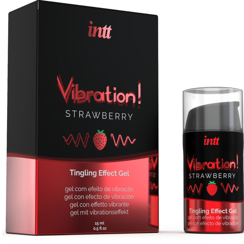 Kraftvolles Intimstimulans-Flüssigkeitsvibrationsgel Erdbeere 15 ml