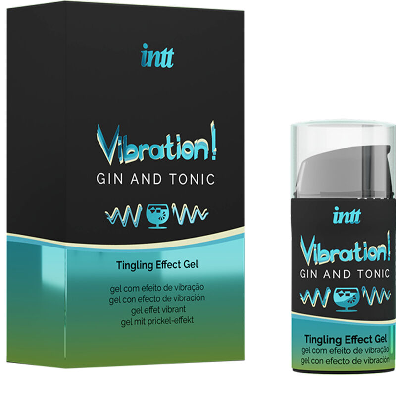Kraftvolles flüssiges Vibrationsgel Intimstimulans Gin &amp; Tonic 15ml