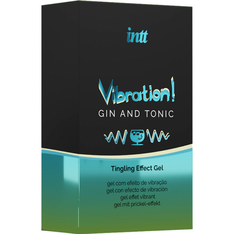 Kraftvolles flüssiges Vibrationsgel Intimstimulans Gin &amp; Tonic 15ml
