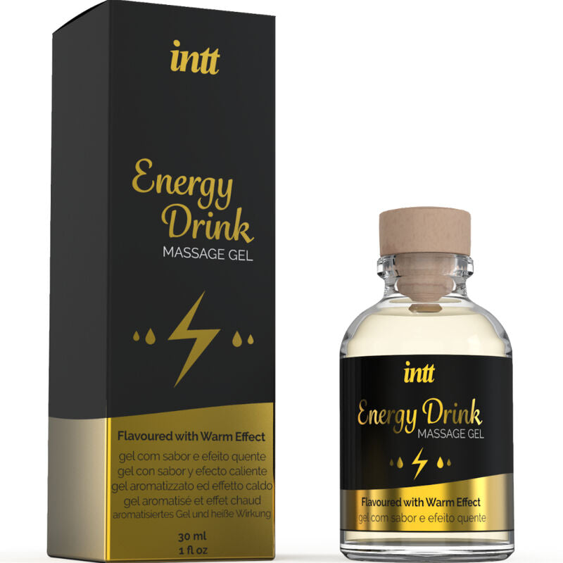 Massagegel mit aromatisierter Energie, trinkbar und wärmender Wirkung